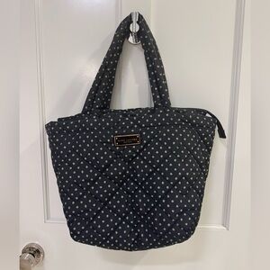 Marc Jacobs medium black and green polka dot tote.